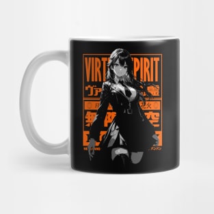 Cyberpunk Anime Manga Girl Kawaii Goth Vaporwave Aesthetic Japanese Streetwear Mug